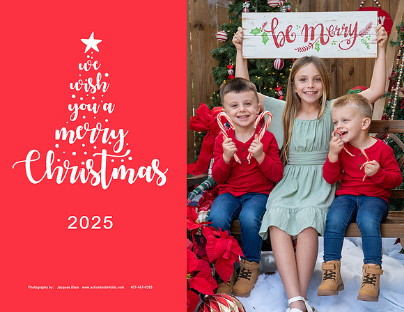 8 x 10 Holiday Card Template 2025