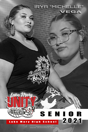 1-Senior Step Team - Banner - Grungy - Smoke - Lights - 2 Poses - Black -  White