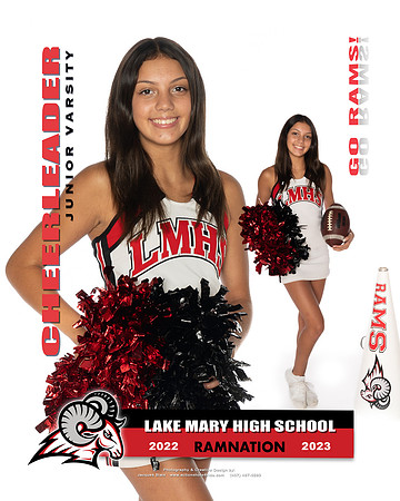Cheerleader - Jr Varsity -  8x10 NO BORDER
