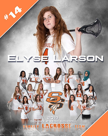 8x10 - Creative -LACROSSE- Individual - Team Varsity Girls