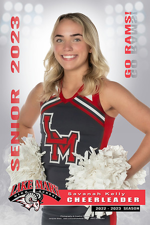 Senior Cheer Banner - Design #2 - Savanah Kelly