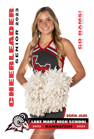 Senior Cheer Banner - Design #1 - Sofia Jiles