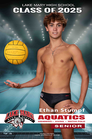 24x36 - Ethan Stumpf 3 -- Senior Banner - Aquatics 2