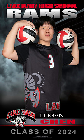 3 Player - 36 x 60 Senior Volleyball Banner Layout - 2024